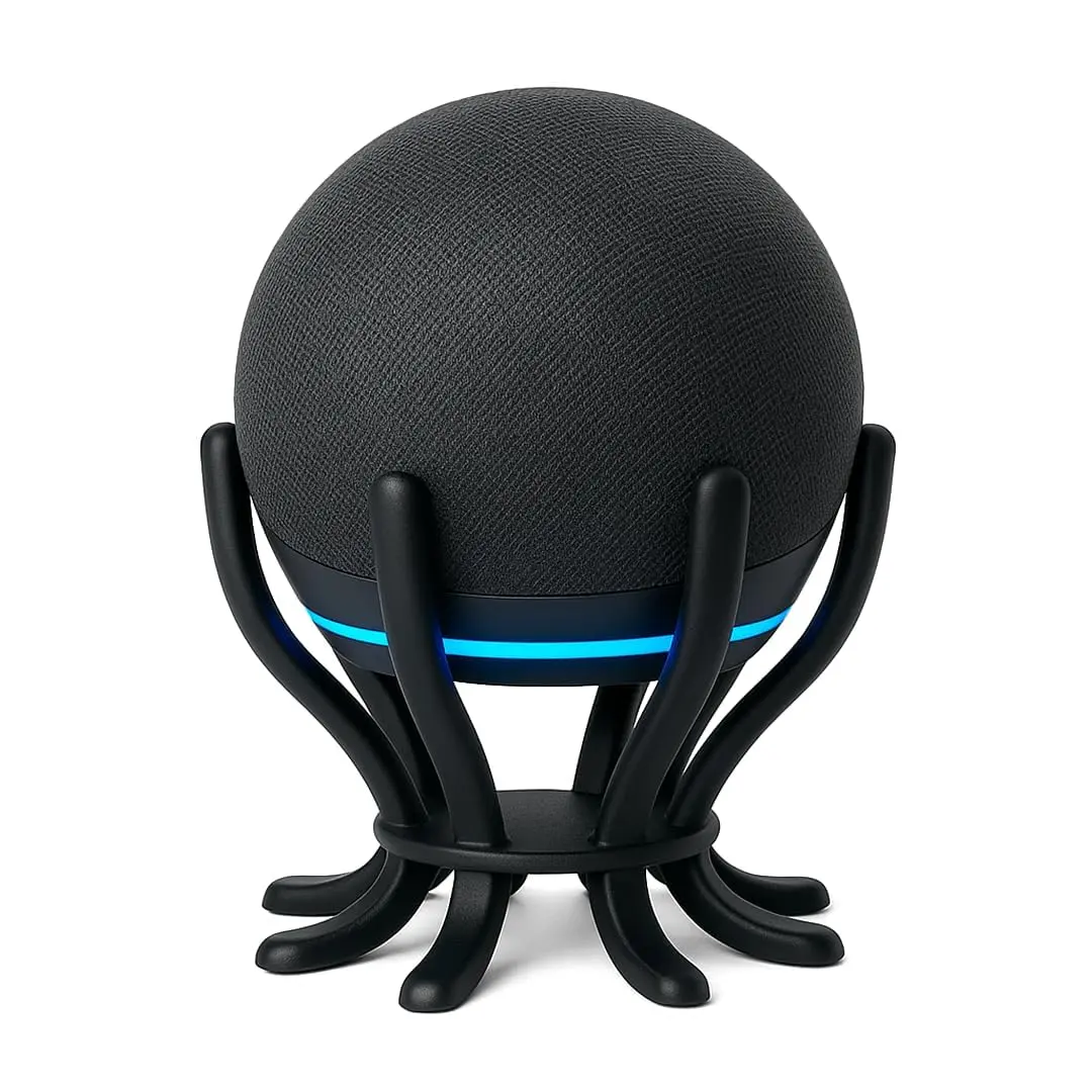 Suporte para Echo Dot 4ª e 5ª Geração, Base Design Polvo Moderno, Organizador Estável Compatível com Alexa, Qualidade Premium - LEADON