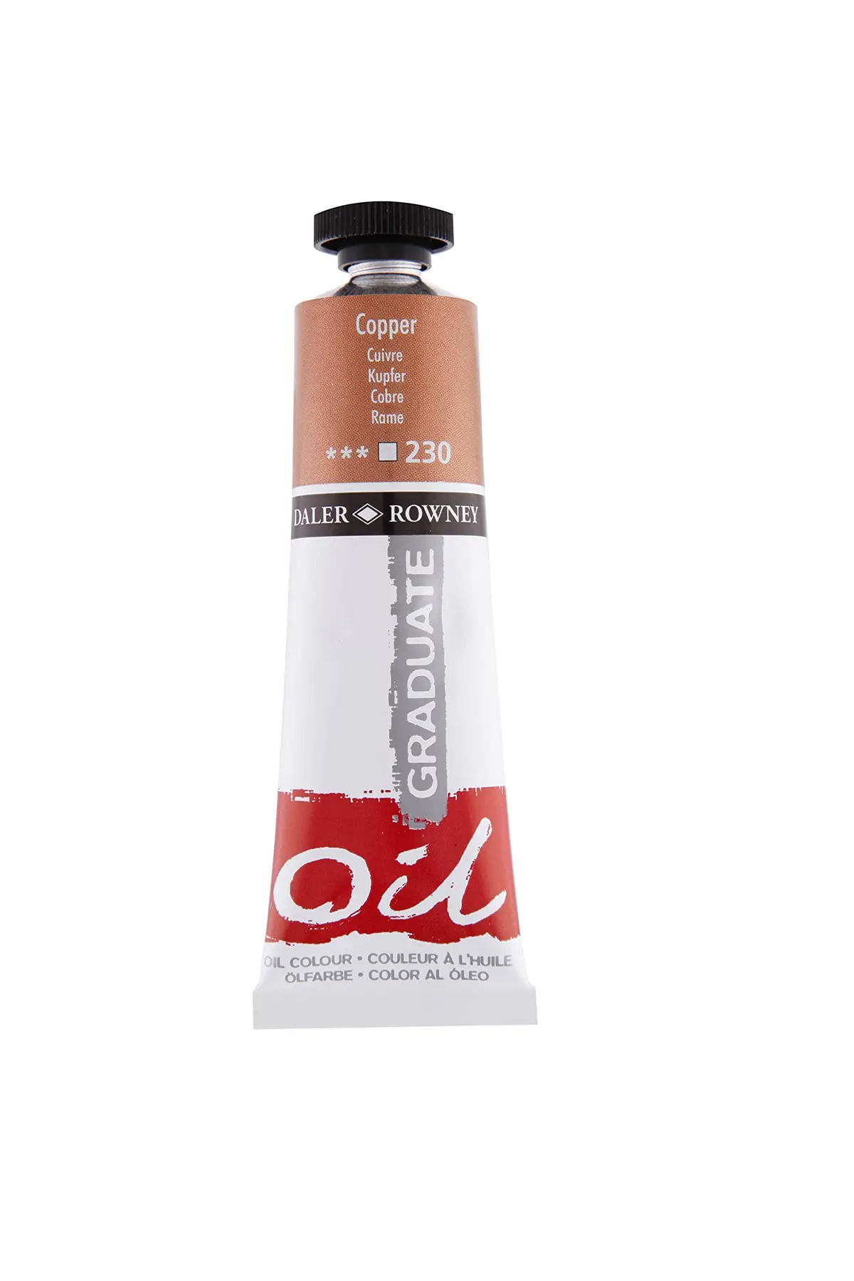 DALER ROWNEY Graduate Tinta Óleo Bisnaga 38ml, Cor Cobre (230)