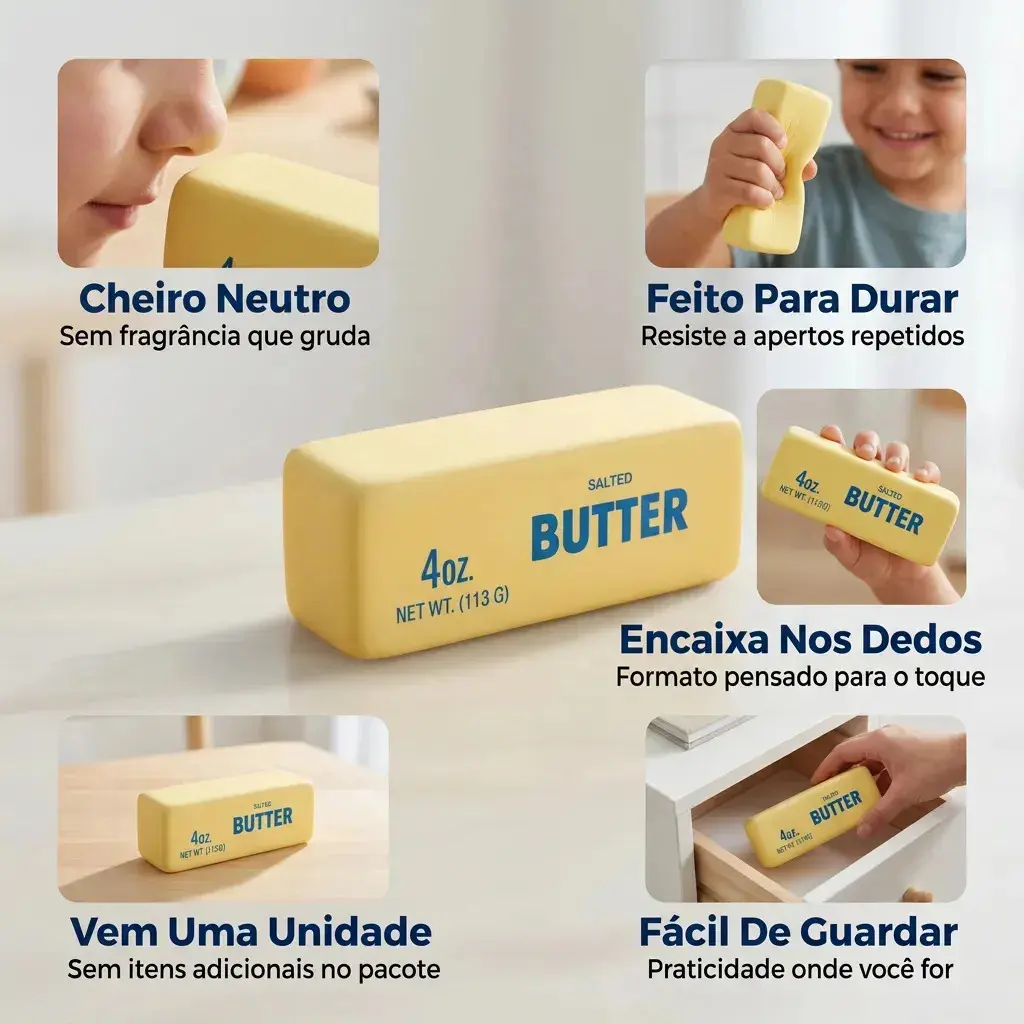 Squishy Barra De Manteiga Butter Viral Tik Tok Antiestresse De Apertar Taba Fidget Toy Slow Rising 10cm Espuma De Poliuretano Brinquedo Sensorial Alívio Da Ansiedade Para Crianças De 8 A 13 Anos thumbnail 5