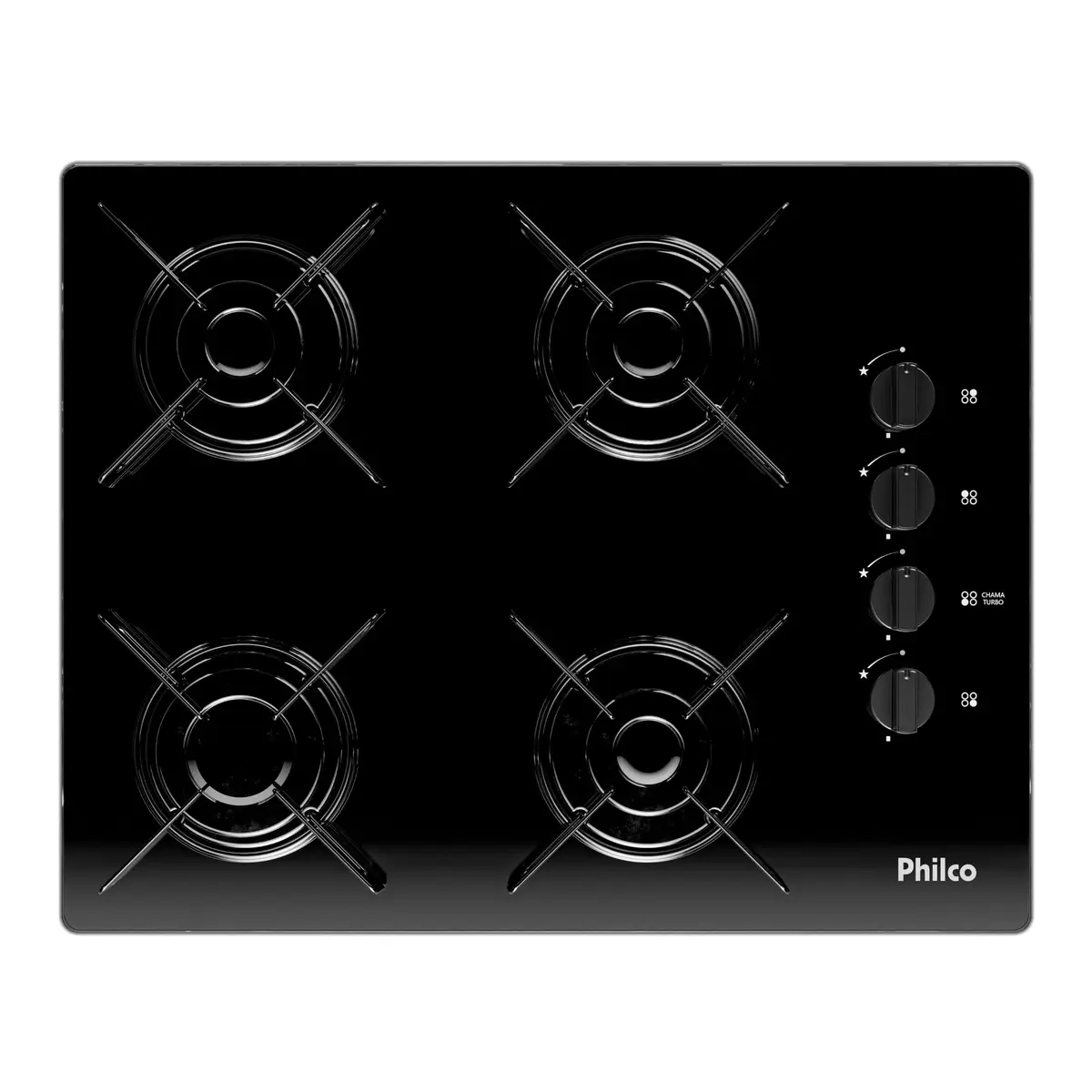 Cooktop 4 Bocas a Gás Philco Bivolt PCT04A