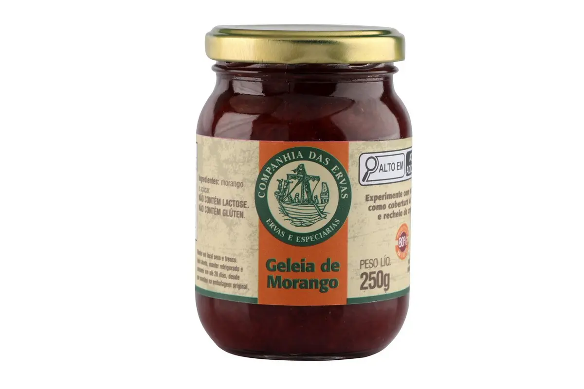 GELEIA DE MORANGO 250g CIA DAS ERVAS