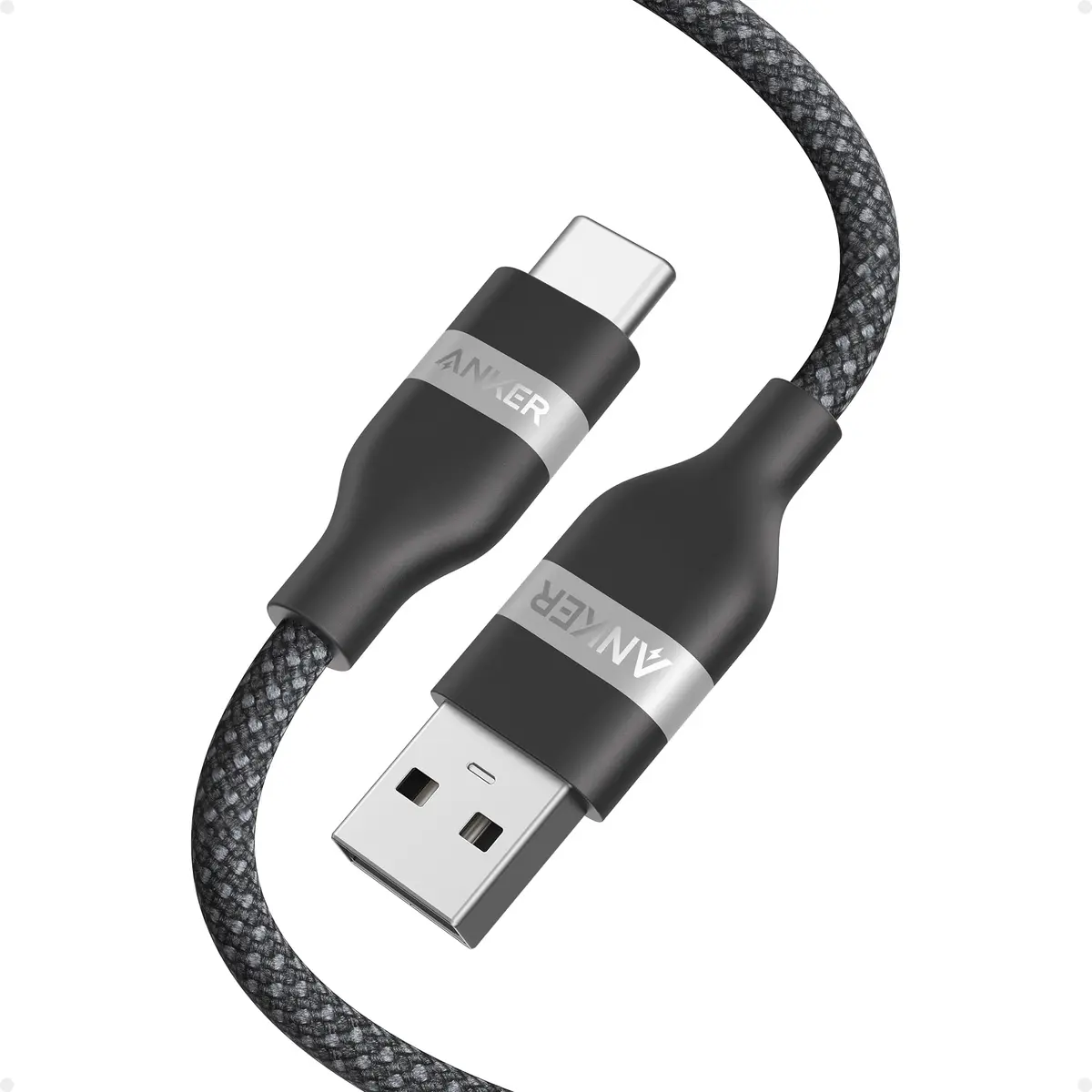 Anker Nano Cabo USB para USB-C, Carplay Cabo para Carro | Carregamento Rápido Turbo, Trançado Sustentável, para iPhone 18/17/16/15 Pro Max Plus,Samsung,Xiaomi,Motorola,Kindle(0,9m)