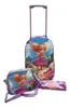 Kit Mochila Wincy Rosa Roxo Com Rodinhas E Estojo - 1