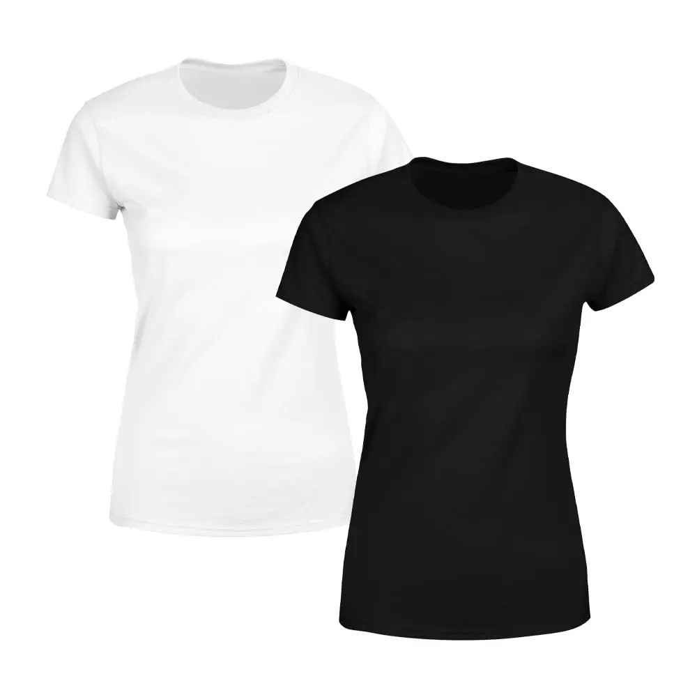 Kit 2 Blusas Feminina Tshirt Camiseta Baby Look Lisa Premium - 1
