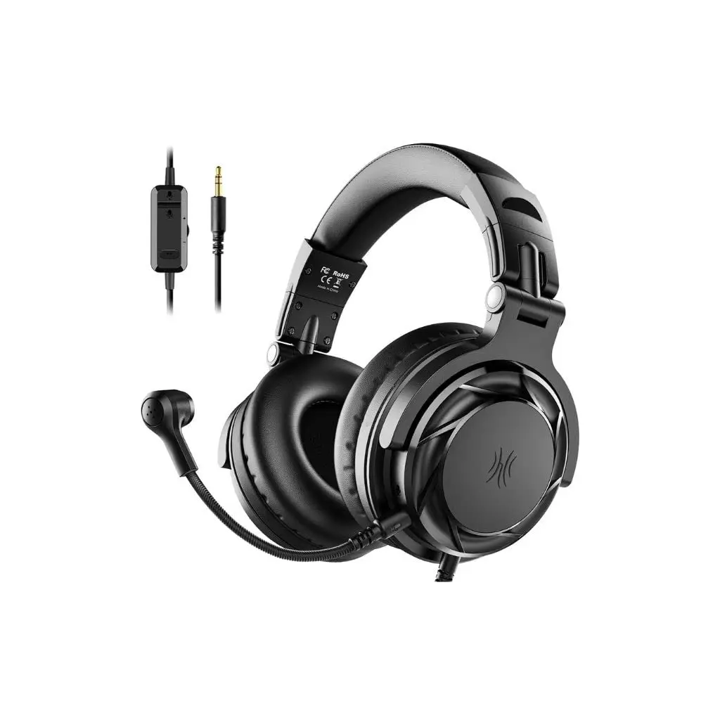 Fone de Ouvido P/Estúdio DJ OneOdio Pro-G Studio P/Games e Música Falante 50mm Neodimio Conexão P2 ou P10 Com Microfone, Cabo Destacável