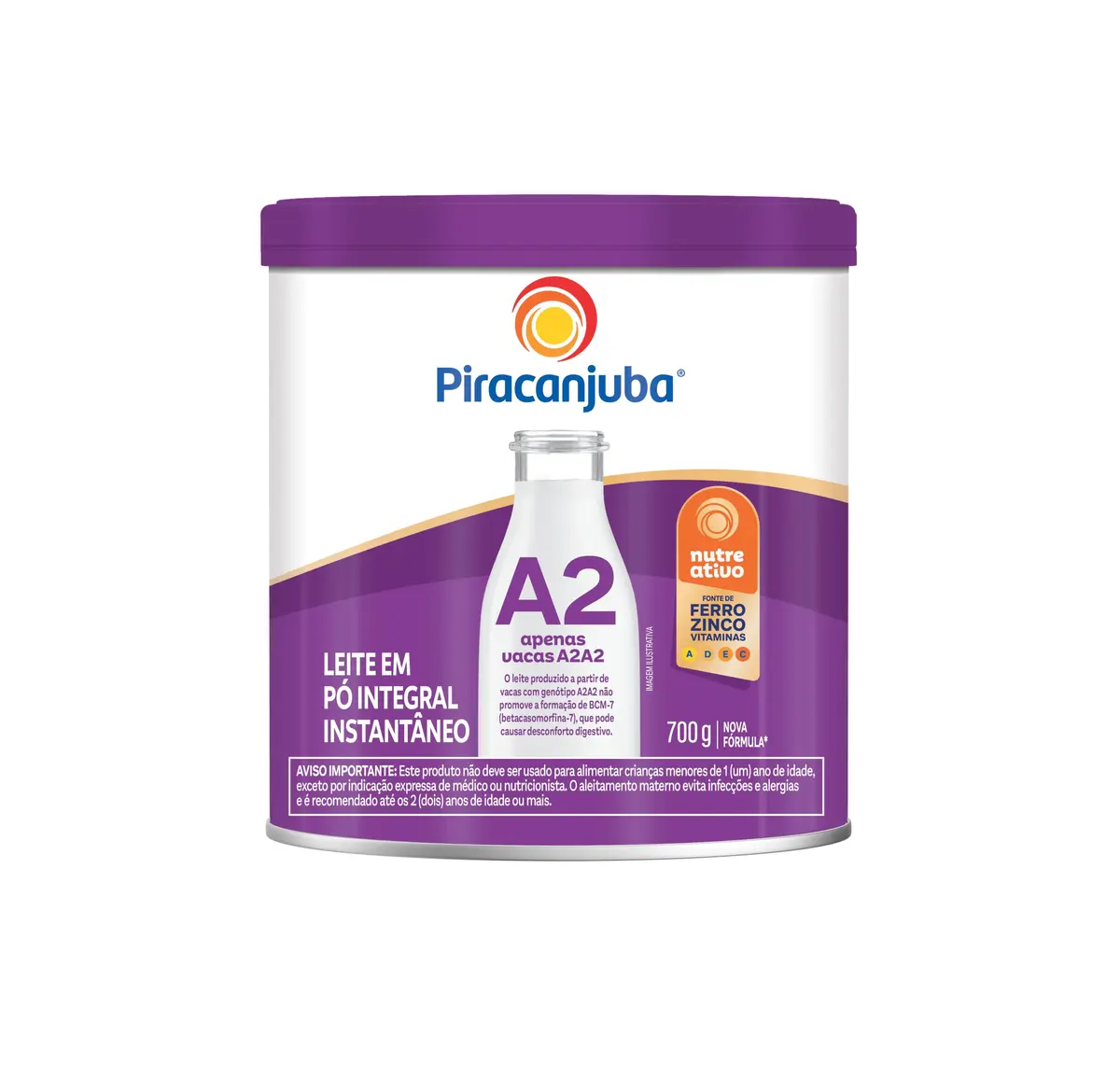 Leite em Pó A2 Piracanjuba Lata 700g