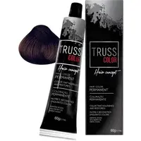 Coloração Permanente Truss Color Louro Escuro Marrom 6.7 60g - 1