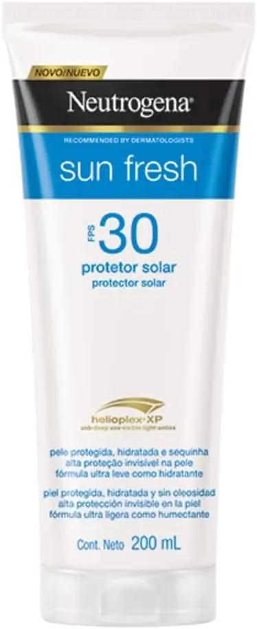 Protetor Solar Corporal em Loção Neutrogena Sun Fresh, FPS 30, 200ml