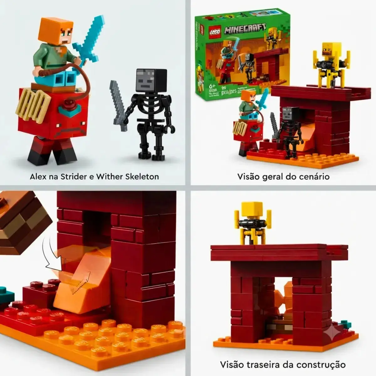 LEGO Minecraft - A Batalha da Lava no Nether - 99 Peças - 21266 thumbnail 7