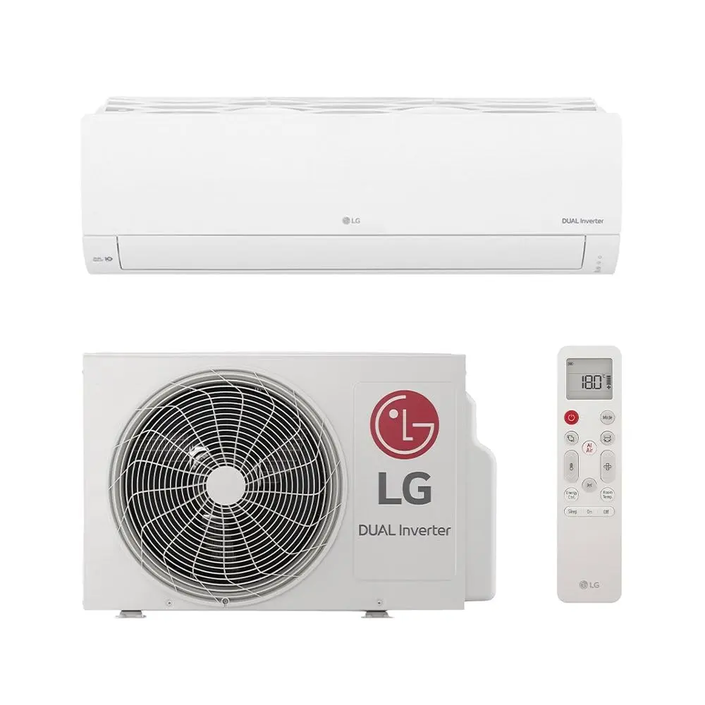 Ar Condicionado Split 9000 BTUs LG Dual Inverter Compact + IA Frio S3NQ09AAQAC.EB2GAM1-220V - 1