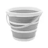 [PRIME] Powermaid Balde Retrátil de Silicone com Alça Dobrável Multiuso - 10 Litros - Branco e Cinza - 1