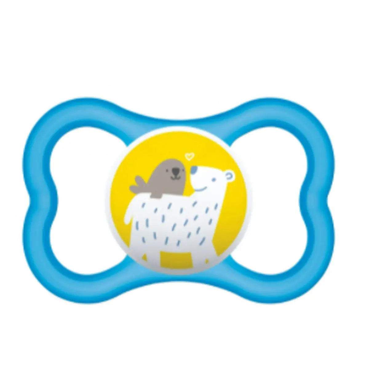 MAM Baby 1 Chupeta Air Com Disco Extraventilado para Crianças 6+ Meses Com Caixa Esterilizadora, Azul - 1