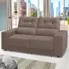 Sofá RBF Móveis Niterói 3 Lugares 182cm Retrátil Reclinável - Capuccino - 1