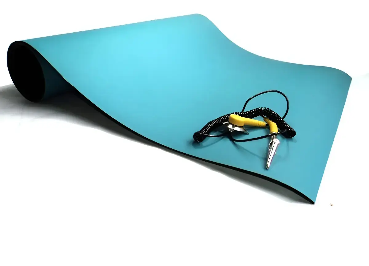 Manta Antiestática STATRON Azul para Eletrônicos, 50 x 30 cm