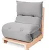 Futon de Espuma Almofada Dobrável Solteiro Cinza Claro 170x60cm - BF Colchões - 1
