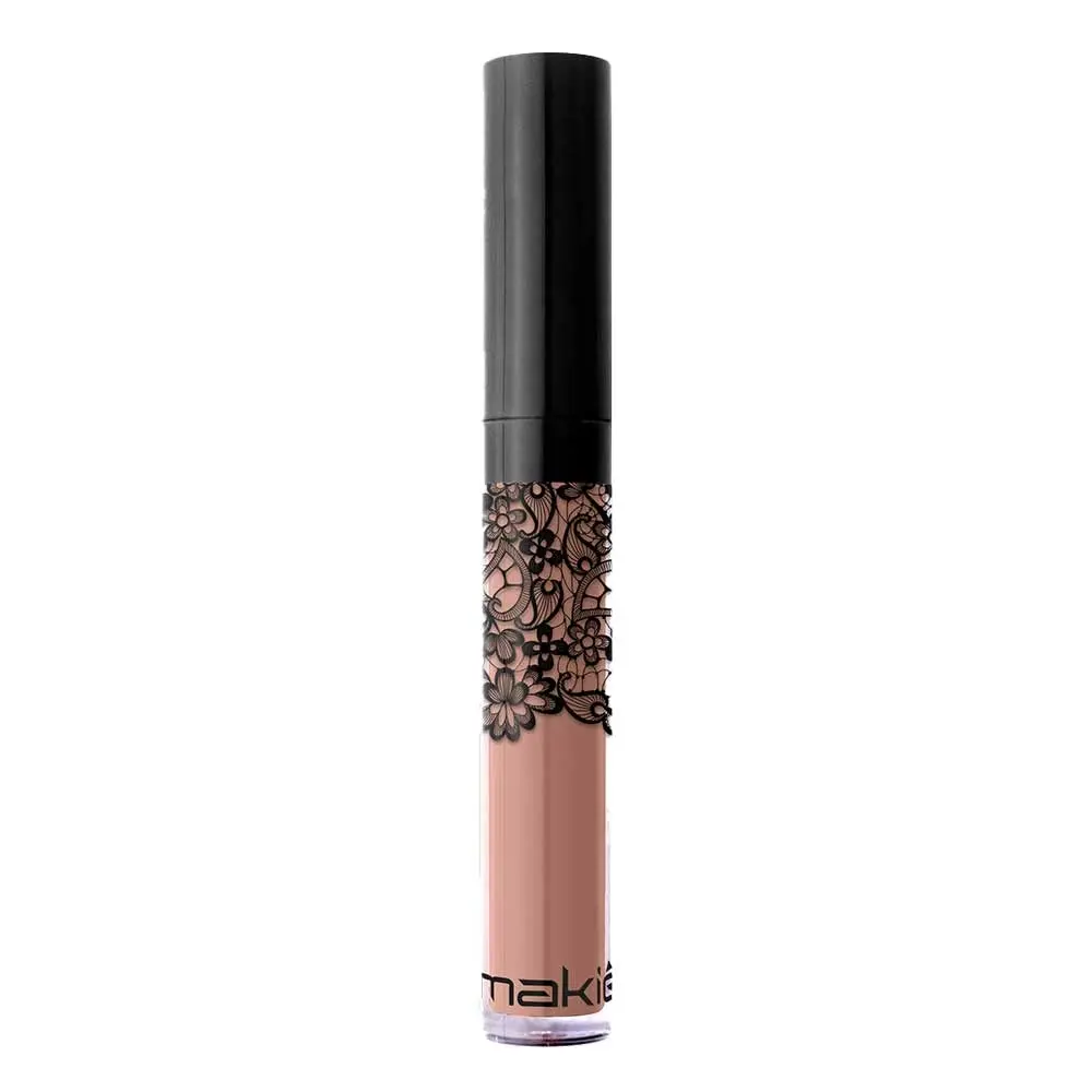 Batom Líquido Matte 4ml - Makiê (Nude Glam) - Acabamento Fosco, Aveludade Incrível e Longa Duração - Lábios Mais Definidos - 1
