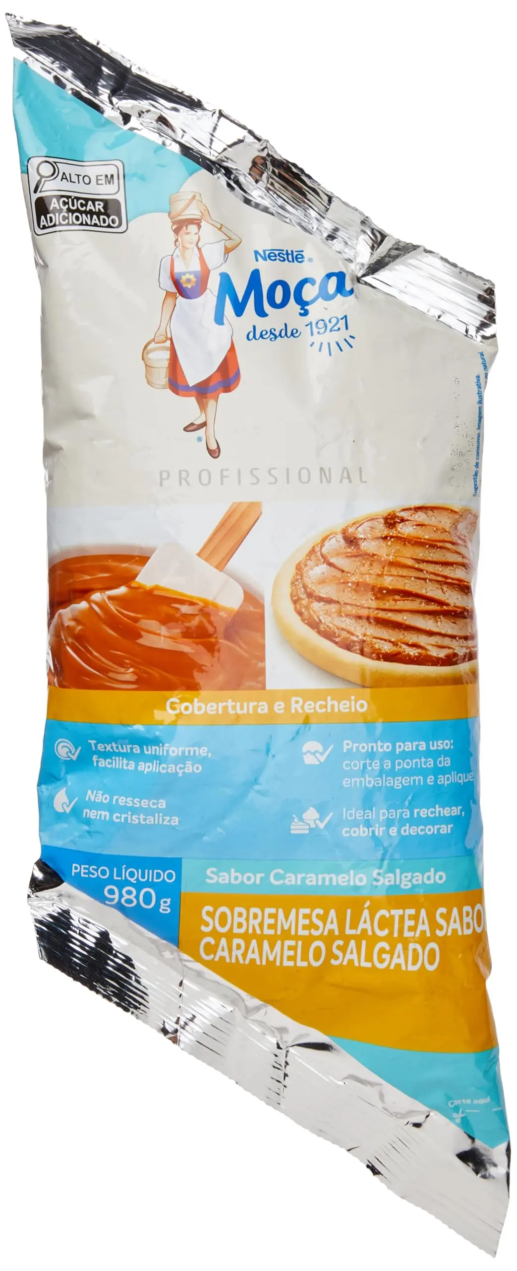MOÇA® Recheio de Caramelo Salgado 980gr