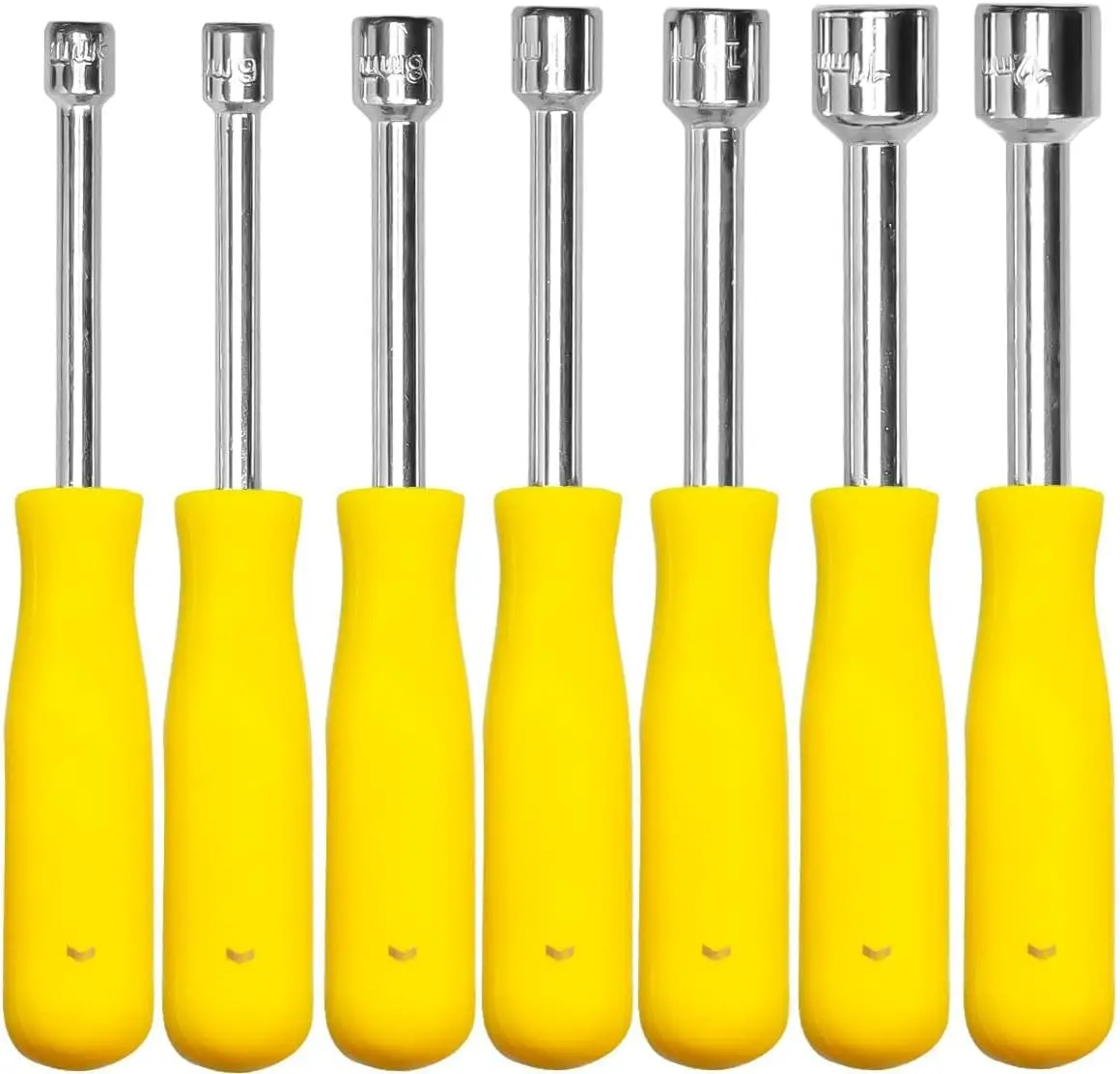 Kit Jogo De Chave Canhão Longo Soquete 7 Unidades Profissional 5 a 12mm
