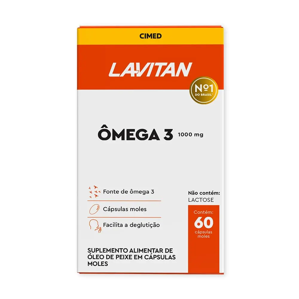 Lavitan Ômega 3 1000 mg - 60 cápsulas - 1