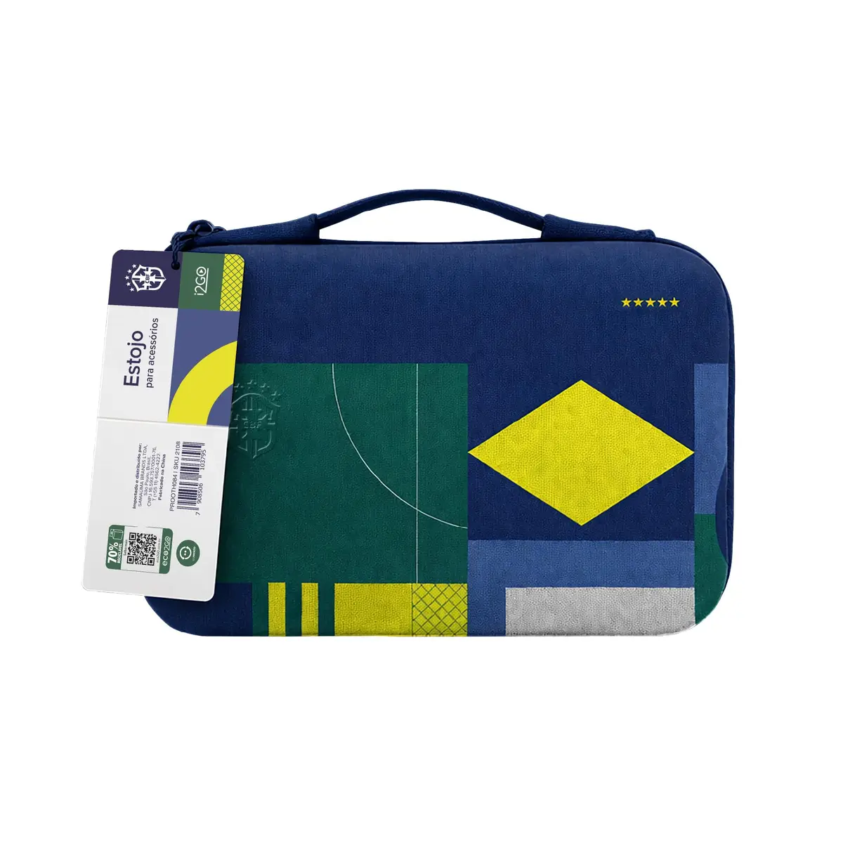 Estojo Organizador para acessórios i2GO CBF Azul