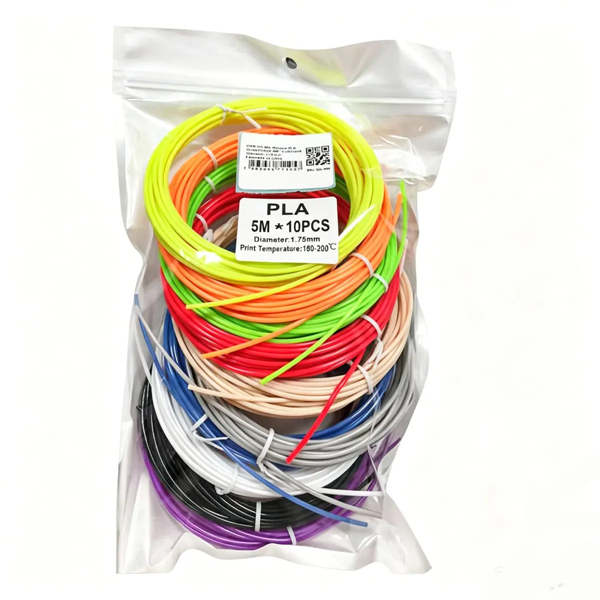 Caneta 3d Impressora Filamento ABS Kit de Filamento10 Cores 5m 1.75mm para Caneta 3D