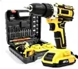 Furadeira e Parafusadeira de Impacto Sem Fio 48V Com LED, 2 Baterias Recarregáveis, Kit 32 Acessórios + Maleta Premium – Alta Potência para Uso Profissional e Doméstico - 1