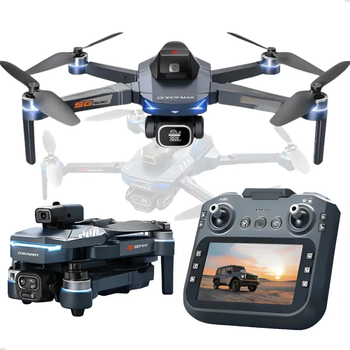 Drone Gt8 Profissional 4k Tela No Controle 2 Baterias E Bag