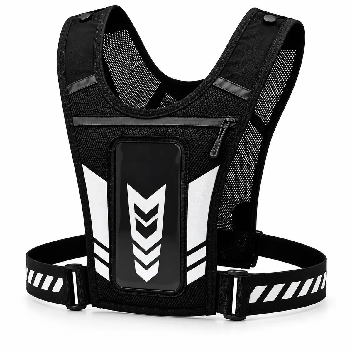 Colete Refletivo para Corrida e Ciclismo Ajustável Unissex – Colete de Sinalização de Alta Visibilidade para Treino, Corrida Noturna e Bike