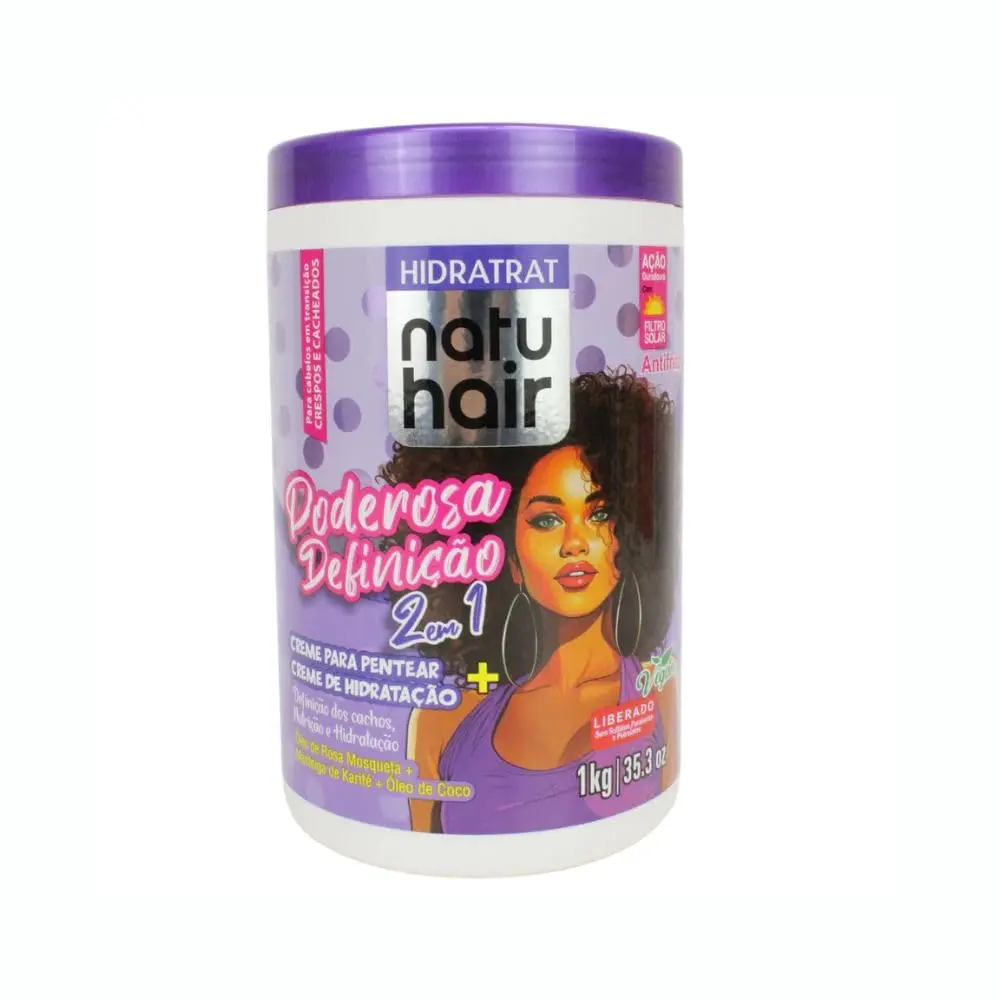 Creme para Pentear 2 em 1 Poderosa Definição NatuHair 1kg - 1