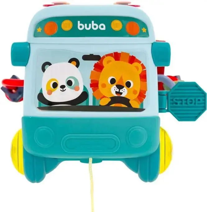 Ônibus De Atividades Para Crianças Buba Bichinhos Verde Multicor thumbnail 2