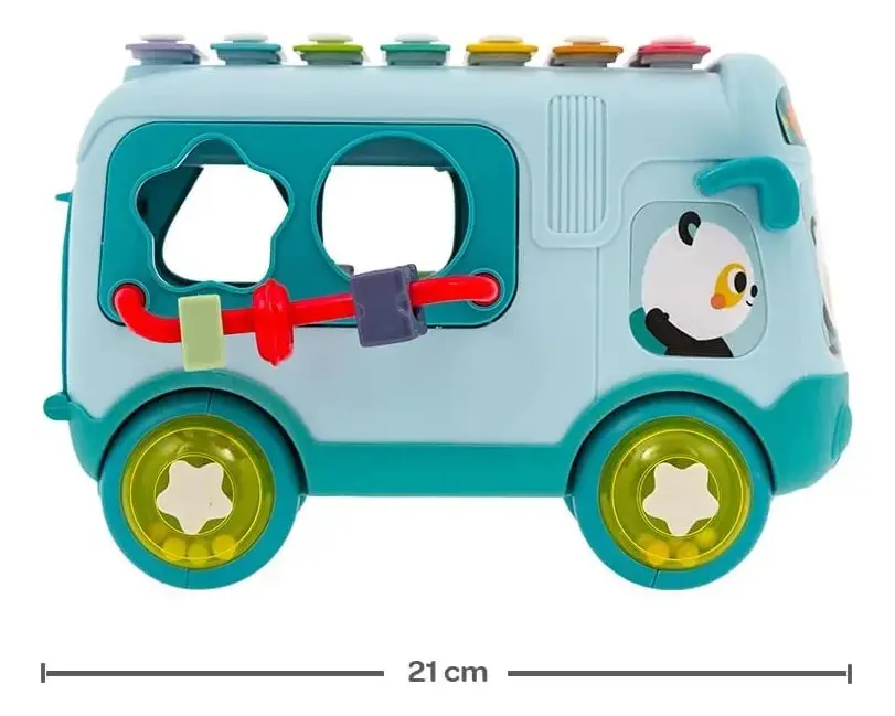 Ônibus De Atividades Para Crianças Buba Bichinhos Verde Multicor thumbnail 9