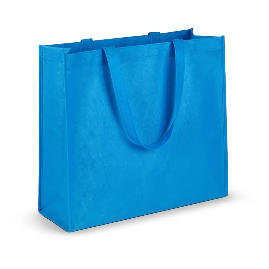 Sacola Ecobag em TNT Laminado 120g/m² 21,5L Reutilizável com Alça Longa 47cm Resistente Dobrável para Compras Mercado Feiras e Uso Diário