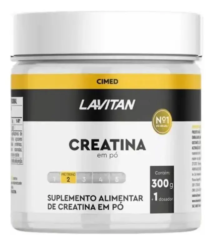 Creatina Pura em Pó Monoidratada Lavitan Cimed 300g thumbnail 2