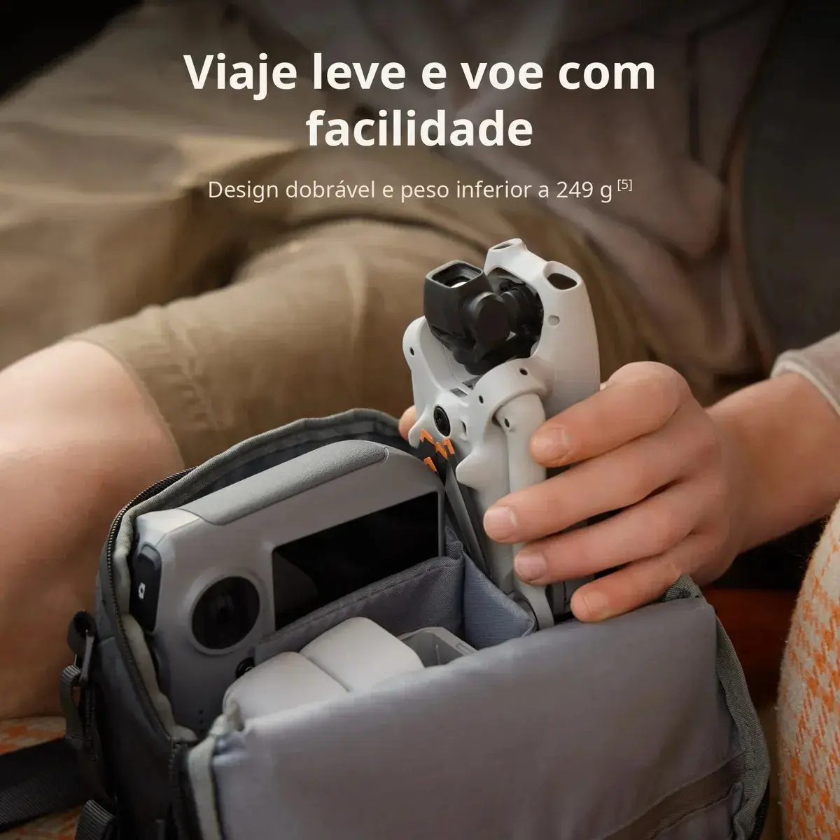 DJI Lito X1 Fly More Combo Controle C/ tela DJI RC 2, Drone com câmera 4K para iniciantes, detecção de obstáculos, ActiveTrack, sensor de 1/1.3", transmissão de vídeo de 15 km, 3 baterias - DJI083 thumbnail 5