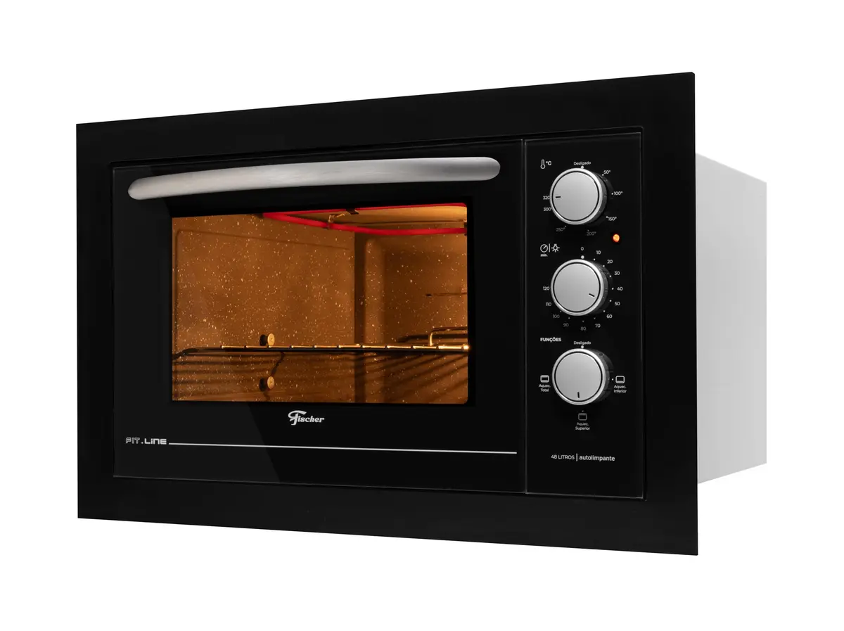 Fischer Forno Elétrico Embutir Fit Line 48L Black 220V 34493-95482 - 1