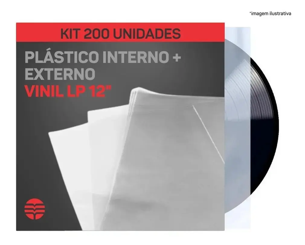 Plastico Vinil Lp 200 - 100 Externos 0.15 + 100 Interno - 1