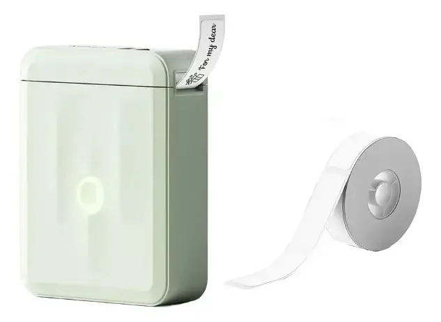 Impressora Etiqueta Niimbot D110 Bluetooth + 1 Rolo Cor Verde-claro