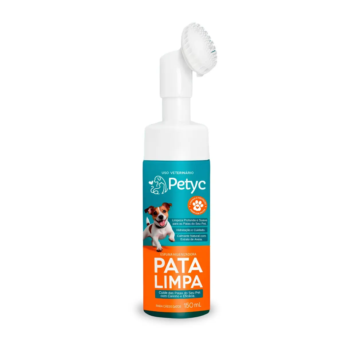 Pata Limpa 150 mL PETYC Higienizador de Patas para Cães e Gatos Espuma Relaxante (1 unidade) - 1