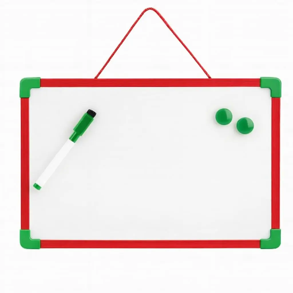 Quadro De Escrita Magnético 40x30Cm Com 2 Ímãs E 1 Caneta Quadro Branco Para Recados Estudos Desenhos (Vermelho)