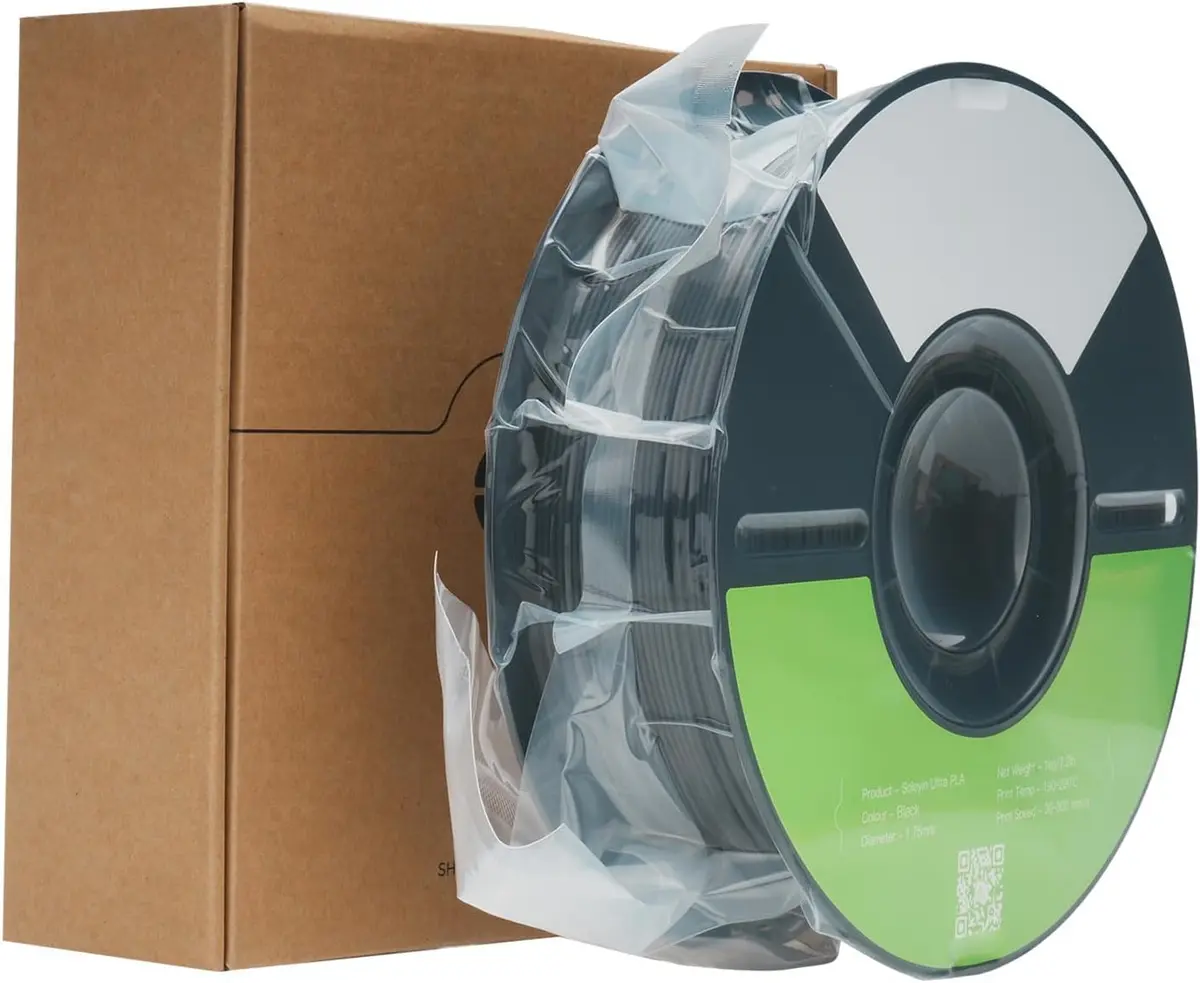 Creatorally Filamento PLA Fosco Ultra 1,75mm 1kg Preto | Até 300mm/s de impressão, Superfície sem brilho, Fluxo uniforme, Excelente acabamento, Compatível com FDM - 1