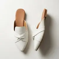 Mule Feminino Bico Fino Elegante Sandalia Confortável Leve Ideal Para O Dia a Dia