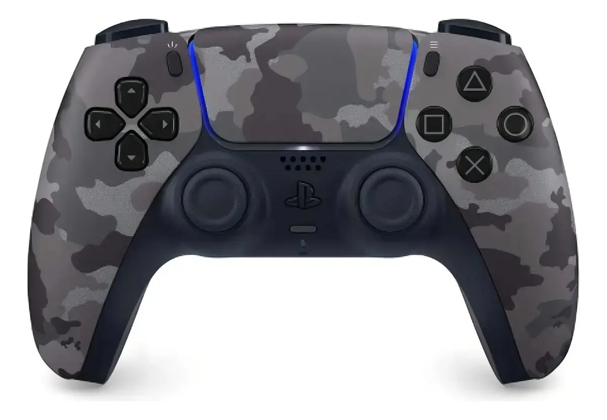 Joystick sem fio Sony Dualsense Control Ps5 Playstation, cor: cinza, camuflagem