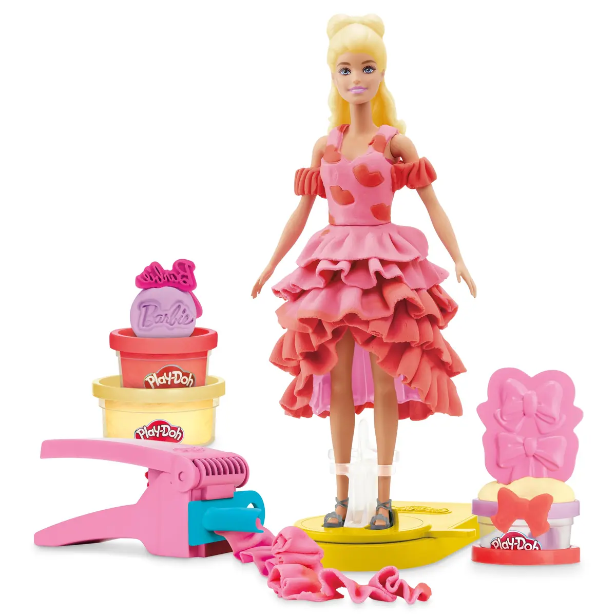 Play-Doh, Massinha de Modelar Infantil, Barbie Designer Fashion Show - Conjunto de Brinquedo com Acessórios, Boneca e 5 Potes - A partir de 5 Anos - 1