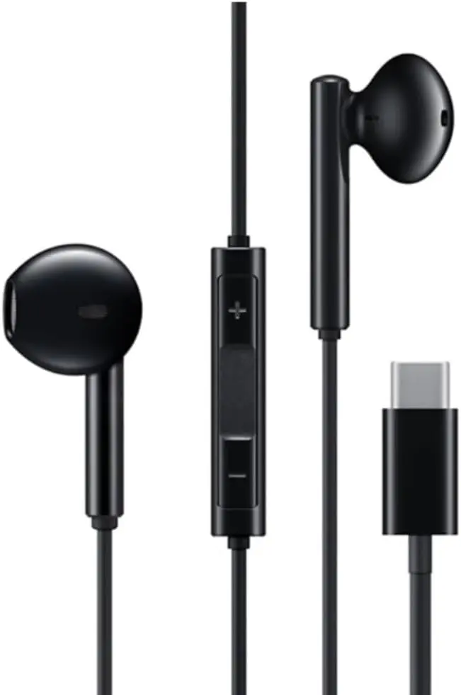 Fone de Ouvido com Fio Premium Tipo-C, Som Balanceado, Anti-Ruído, Cabo Anti-Emaranhamento, com Microfone e Ajuste de Volume – Compatível com Samsung, Motorola, LG e Smartphones USB-C, Preto 4G - 1