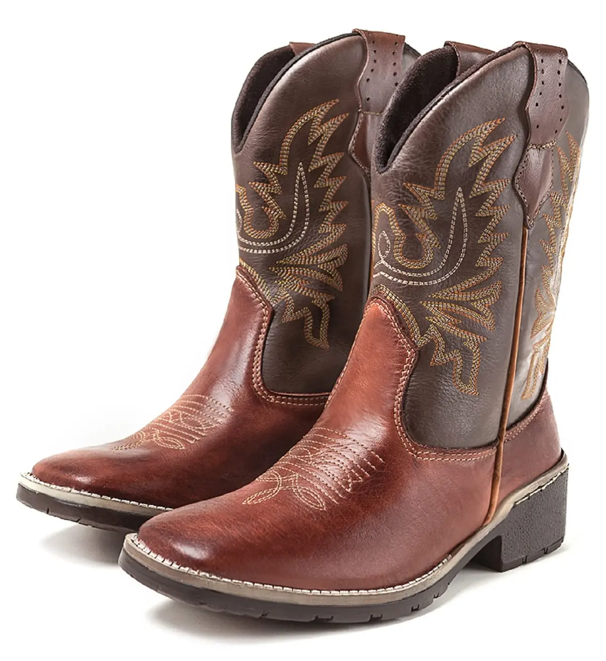 Bota Texana Country Masculina Cano Longo Marrom - 1