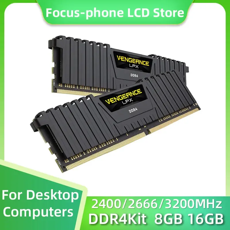 CORSAIR Vengeance LPX DDR4 Kit 8GB 16GB 3200MHZ 2400Mhz 2666Mhz DIMM RAM PC4-25600 19200 21300 Desktop Memoria Ram - 1
