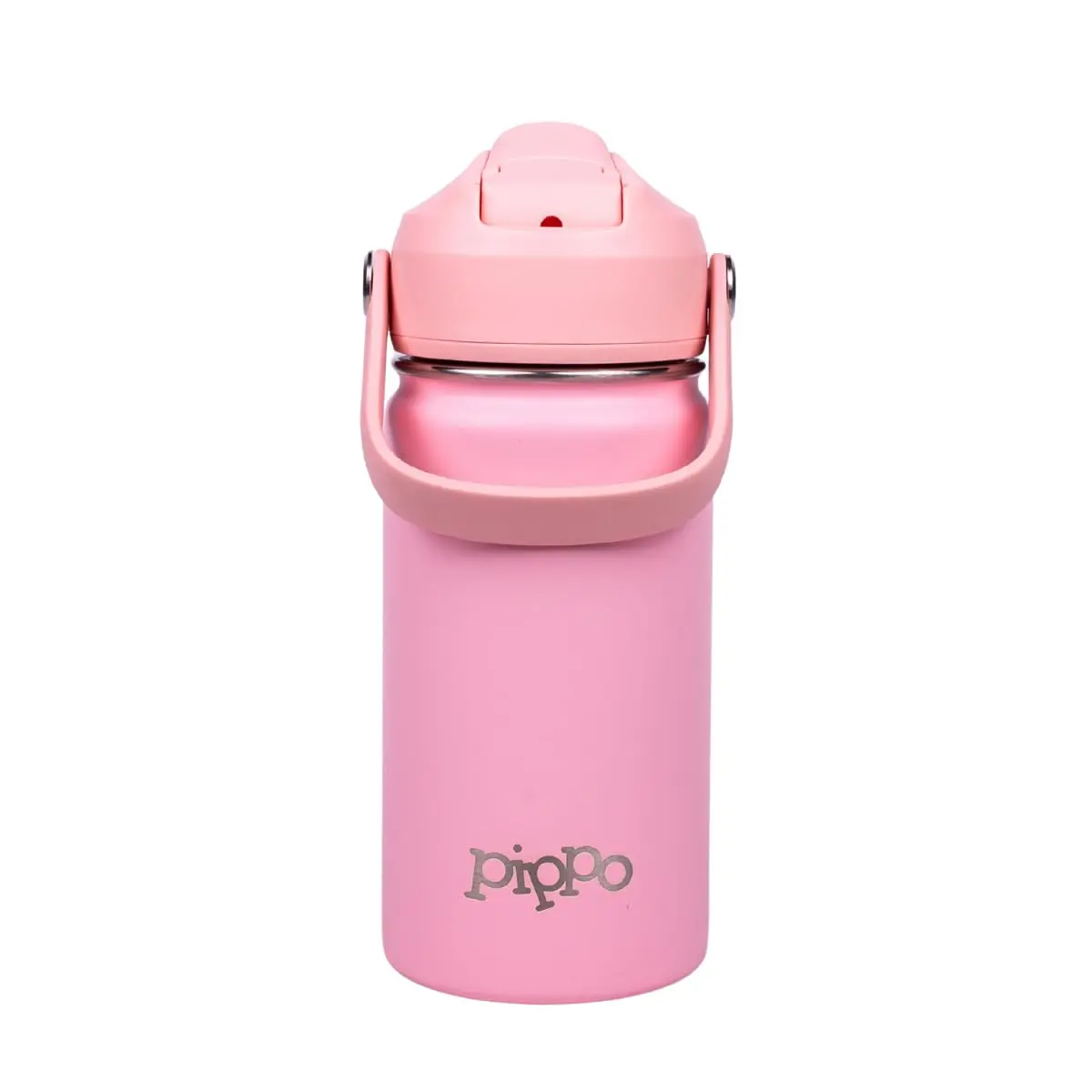 Pippo | Garrafa Térmica Infantil Criança Aço Inox Parede Dupla Menino Menina Para Bebidas Quentes e Frias e Livre de BPA (Rosa)