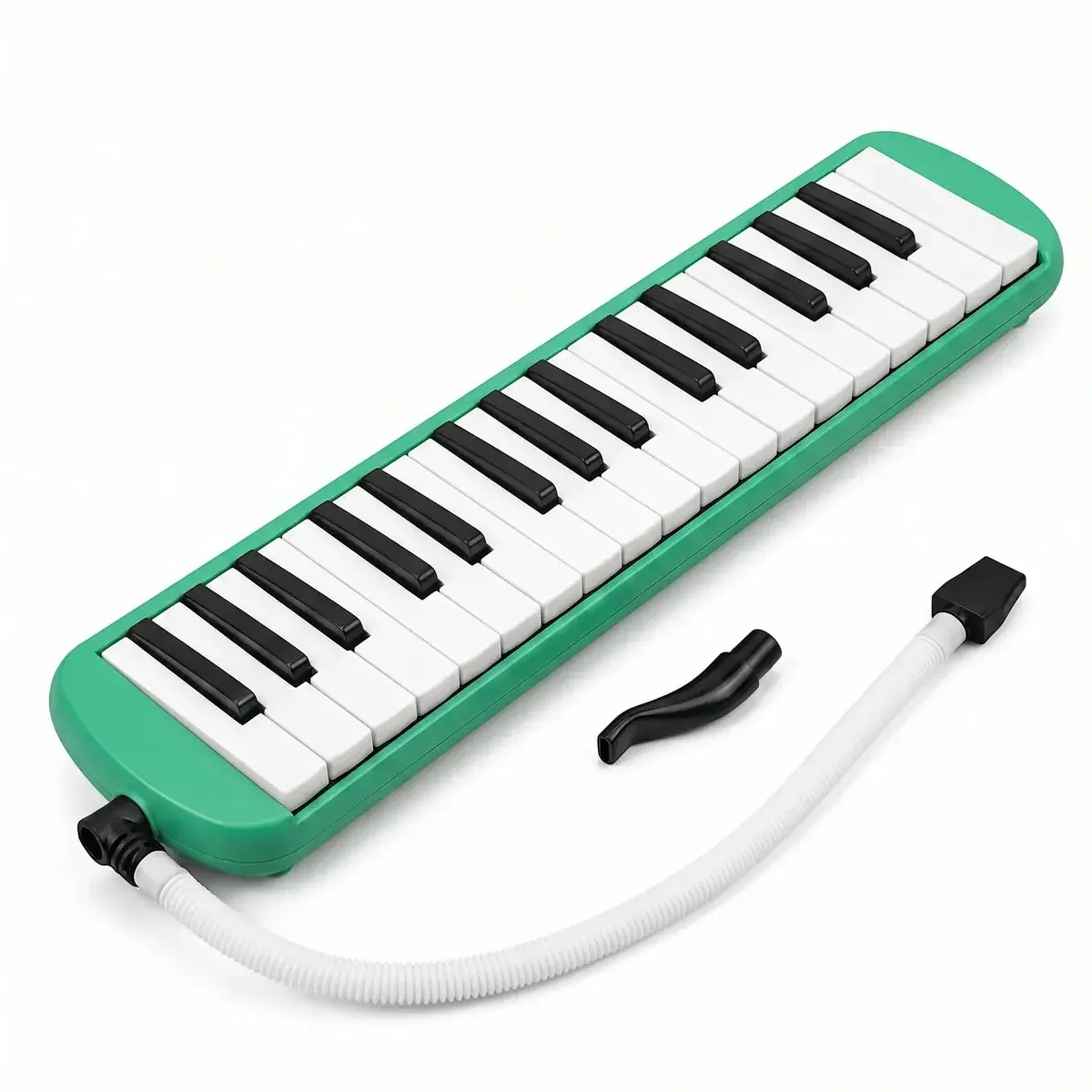 Escaleta Teclado Sopro Musical 32 Teclas VERDE Instrumento Portátil Estudo Iniciante Aulas Melodias Prática