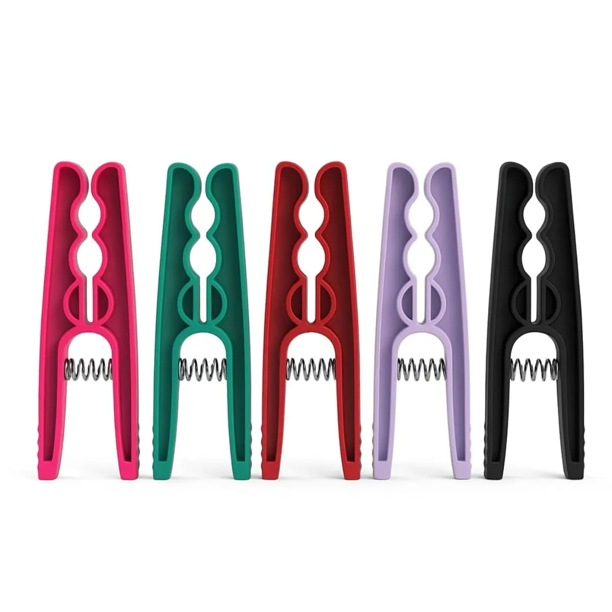 Kit 48 Pregadores de Roupa Plástico Resistente Varal Original Premium | Plástico Resistente Não Desmonta e nem Resseca Cores Variadas mas Todas Iguais no Pacote - 1