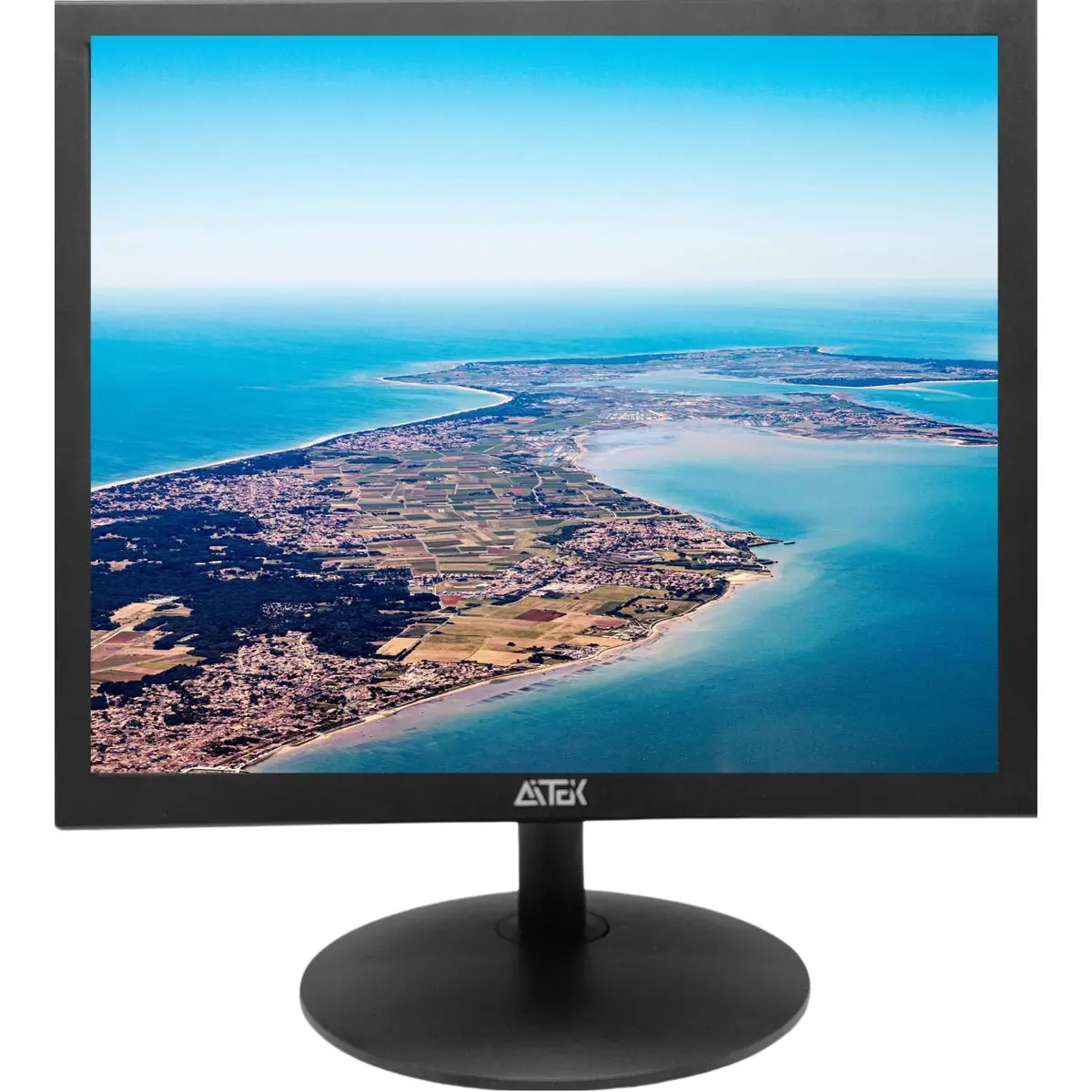 Monitor LED 17" Compacto, Full HD 1920x1080p, 5ms 4:3 Visualização Ampla 160/170 Entrada e Saída HDMI/VGA/AV/USB Tela anti-reflexo